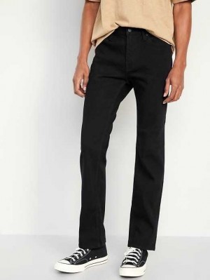 Jean Old Navy Droit Built-In Flex Jeans Homme Noir | 536-QJWAZV