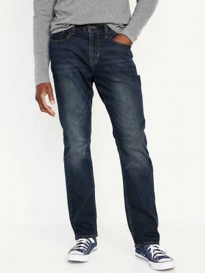 Jean Old Navy Droit Built-In Flex Jeans Homme Lavage Foncé | 942-XLVZOU