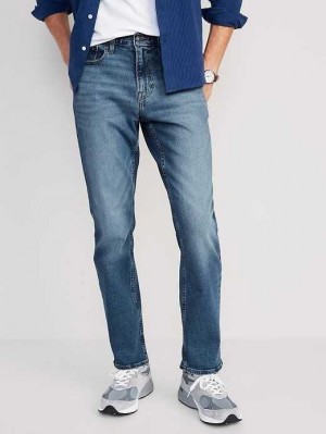 Jean Old Navy Droit Built-In Flex Jeans Homme Lavage Clair | 857-ULVAQJ