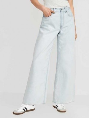 Jean Old Navy Extra High-Waisted Baggy Larges-Leg Non-Stretch Jeans Femme Wynne | 459-EKVPDC