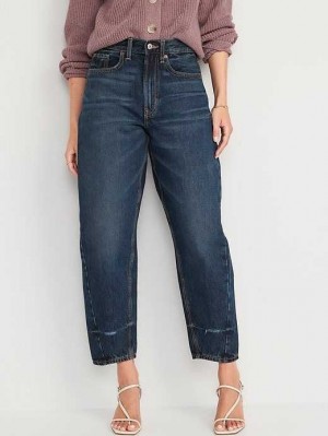 Jean Old Navy Extra High-Waisted Non-Stretch Balloon Jeans Femme Ali | 175-CLDTYI