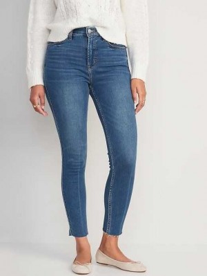 Jean Old Navy Extra High-Waisted Rockstar 360 Stretch Super-Mince Cut-Off Jeans Femme Suki | 582-UOHYVJ