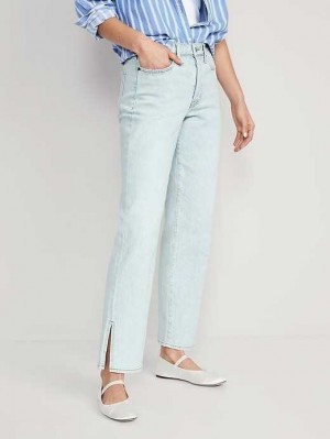 Jean Old Navy High-Waisted Button-Fly OG Loose Side-Split Jeans Femme Leif | 425-MEVTJQ
