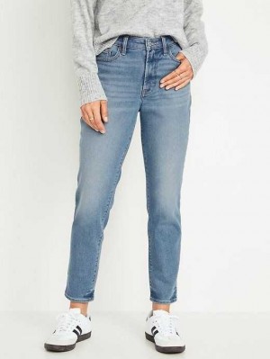 Jean Old Navy High-Waisted OG Droit Built-In Warm Ankle Jeans Femme Lennon | 463-DMPQSO