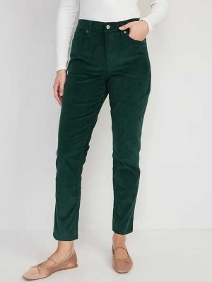 Jean Old Navy High-Waisted OG Droit Corduroy Ankle Pants Femme Turquoise | 879-MCXKEL