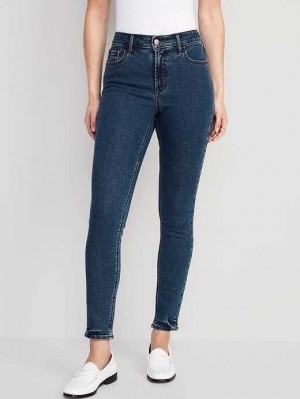 Jean Old Navy High-Waisted Rockstar Super-Mince Jeans Femme New Rinse | 362-KYJWLO