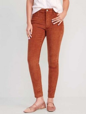 Jean Old Navy High-Waisted Rockstar Super-Mince Corduroy Pants Femme Umbria | 297-MKBGCS