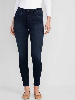 Jean Old Navy High-Waisted Rockstar Super-Mince Jeans Femme Multicolore | 180-URFGNK