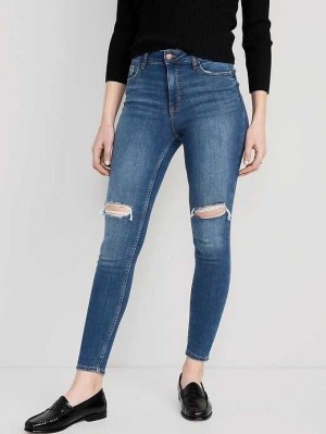 Jean Old Navy High-Waisted Rockstar Super-Mince Jeans Femme Sadie | 894-ZIELRH