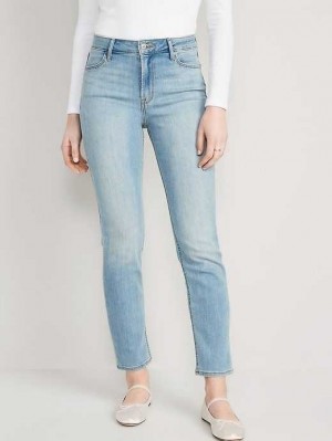 Jean Old Navy High-Waisted Wow Droit Jeans Femme San Catarina | 140-XLUVCJ