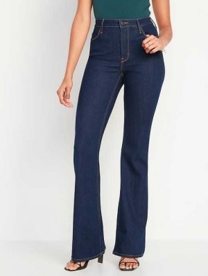 Jean Old Navy High-Waisted Wow Flare Jeans Femme Lavage Foncé | 973-MYJSDF