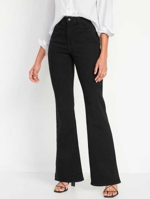 Jean Old Navy High-Waisted Wow Flare Jeans Femme Noir | 069-XCUFVE
