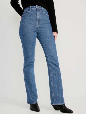 Jean Old Navy Higher High-Waisted Coton-Hemp Blend Flare Jeans Femme Babs | 043-AFOBJQ
