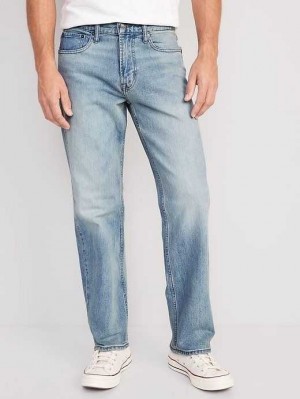 Jean Old Navy Loose Built-In Flex Jeans Homme Lavage Clair | 562-LIBNMQ