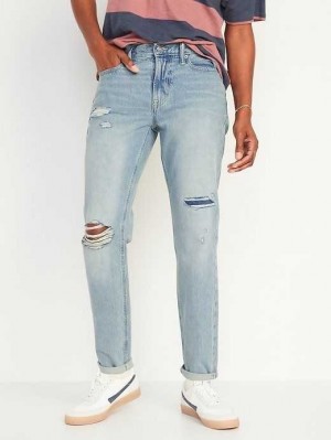 Jean Old Navy Original Droit Taper Non-Stretch Jeans Homme Lavage Clair | 395-LRHTWK