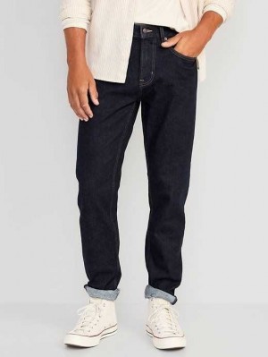Jean Old Navy Relaxed Slim Taper Built-In Flex Dark-Wash Jeans Homme Lavage Foncé | 543-MQBEAY
