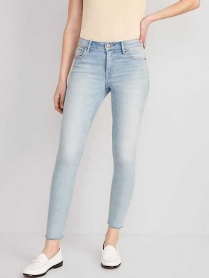 Jean Old Navy Rockstar Super-Mince Cut-Off Ankle Jeans Femme Karen | 731-WNUACK