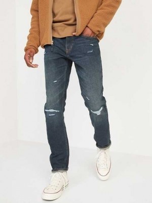 Jean Old Navy Slim Built-In-Flex Jeans Homme Noir | 298-DYQRGU