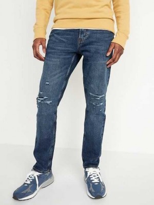 Jean Old Navy Slim Built-In Flex Ripped Jeans Homme Medium Cool | 632-MGCUEX