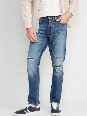Jean Old Navy Slim Built-In Flex Ripped Jeans Homme Lavage Clair | 603-RGPWST