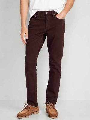 Jean Old Navy Slim Five-Pocket Pants Homme Bordeaux | 067-TMISLJ