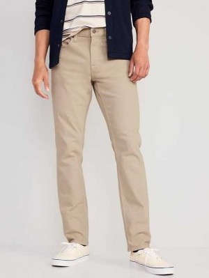 Jean Old Navy Slim Five-Pocket Pants Homme Kaki Clair | 048-GASTMJ