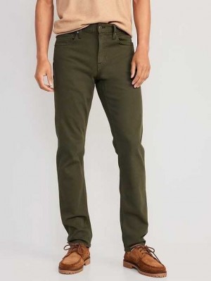 Jean Old Navy Slim Five-Pocket Pants Homme Vert Olive | 857-XIYWCS