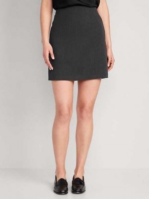 Jupes Old Navy High-Waisted Pixie Mini Skirt Femme Grise Foncé | 450-HXOGQT