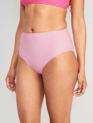 Maillots De Bain Old Navy High-Waisted Bikini Swim Bottoms Femme Violette | 471-KLCTJG