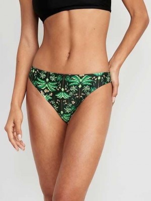 Maillots De Bain Old Navy High-Waisted Classiche Bikini Swim Bottoms Femme Vert | 704-YOXEWG