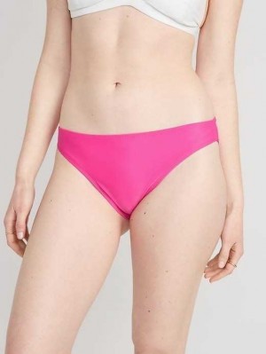 Maillots De Bain Old Navy High-Waisted Classiche Bikini Swim Bottoms Femme Flamingo | 504-GJCITZ