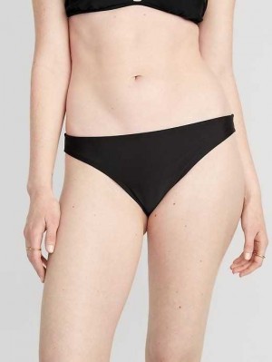 Maillots De Bain Old Navy High-Waisted Classiche Bikini Swim Bottoms Femme Noir | 129-QBCJYN