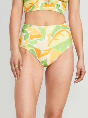 Maillots De Bain Old Navy High-Waisted Classiche Bikini Swim Bottoms Femme Tropical Floral | 860-IZDESX