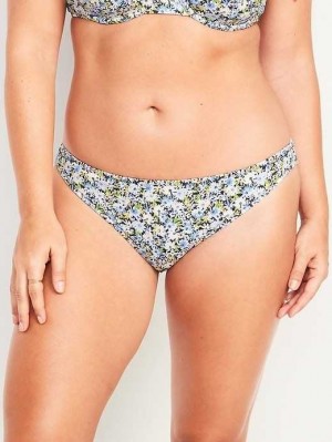 Maillots De Bain Old Navy Pique Classiche Bikini Swim Bottoms Femme Bleu | 719-PZFCGJ
