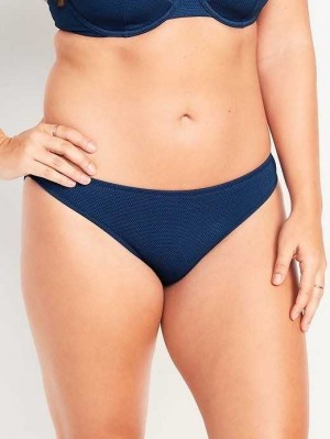 Maillots De Bain Old Navy Pique Classiche Bikini Swim Bottoms Femme Bleu Marine | 513-ISDUFG