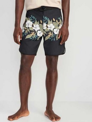 Maillots De Bain Old Navy Printed Built-In Flex Board Shorts Homme Noir | 138-FHGKLW