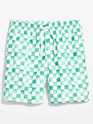 Maillots De Bain Old Navy Printed Swim Trunks Homme Vert | 819-NBVZIR