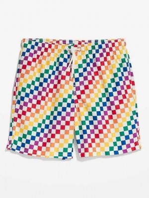 Maillots De Bain Old Navy Printed Swim Trunks Homme Multicolore | 964-DKFIZT