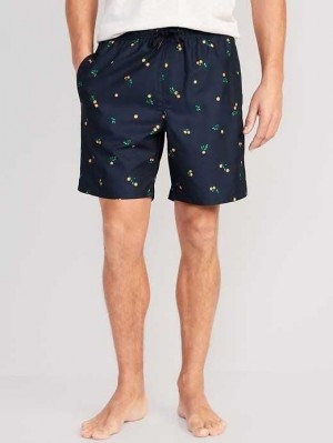 Maillots De Bain Old Navy Printed Swim Trunks Homme Orange | 508-SZWPIL