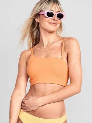 Maillots De Bain Old Navy Pucker Convertible Bandeau Bikini Swim Top Femme Sunfish | 795-KZEHYG