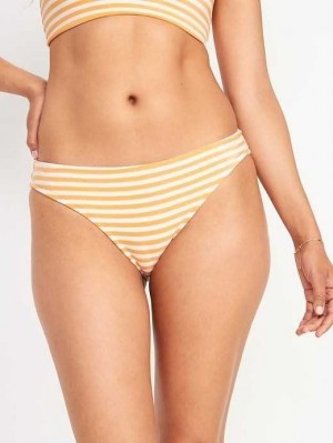 Maillots De Bain Old Navy Rayé Terry Classiche Bikini Swim Bottoms Femme Orange Stripes | 428-YAMNGR