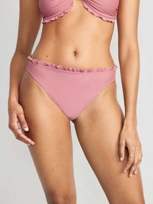 Maillots De Bain Old Navy Ruffle-Trim Bikini Swim Bottoms Femme Corail | 684-OINXYM