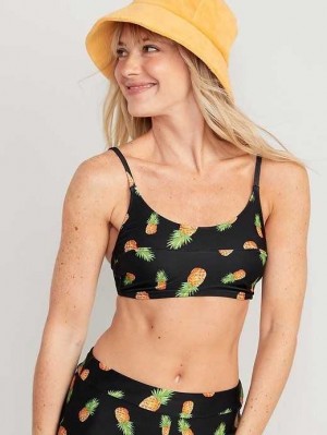 Maillots De Bain Old Navy Scoop-Neck Bikini Swim Top Femme Pineapple Pandemonium | 934-LZJQVO