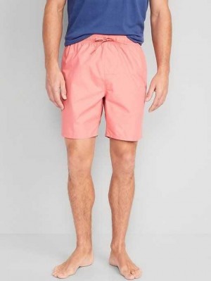 Maillots De Bain Old Navy Solid Swim Trunks Homme Coho Salmon | 315-YOWCZB