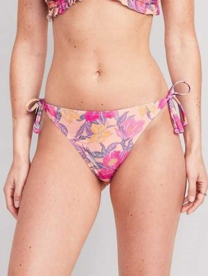 Maillots De Bain Old Navy String Bikini Swim Bottoms Femme Corail | 094-TGNWMX