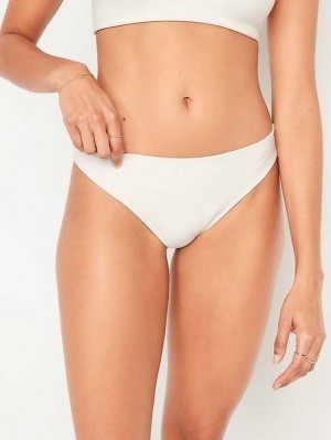 Maillots De Bain Old Navy Terry Classiche Bikini Swim Bottoms Femme Creme De La Creme | 612-NBILPU