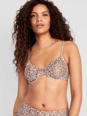 Maillots De Bain Old Navy Underwire Swim Bikini Top Femme Kaki | 197-XCVFHL