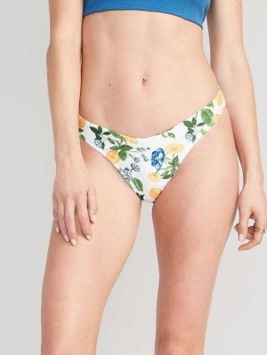 Maillots De Bain Old Navy V-Front French-Cut Bikini Swim Bottoms Femme Lemons | 691-SPDLYN