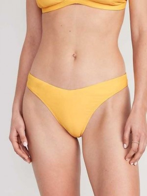 Maillots De Bain Old Navy V-Front French-Cut Bikini Swim Bottoms Femme Canary | 041-UYPKGZ