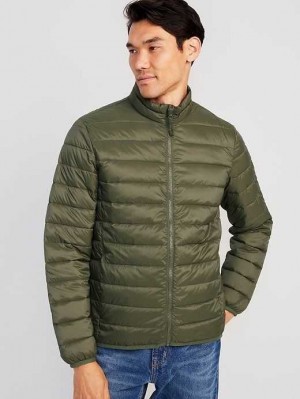 Manteaux Old Navy D'eau-Resistant Narrow-Channel Puffer Jacket Homme Alpine Tundra | 627-EFVHQZ